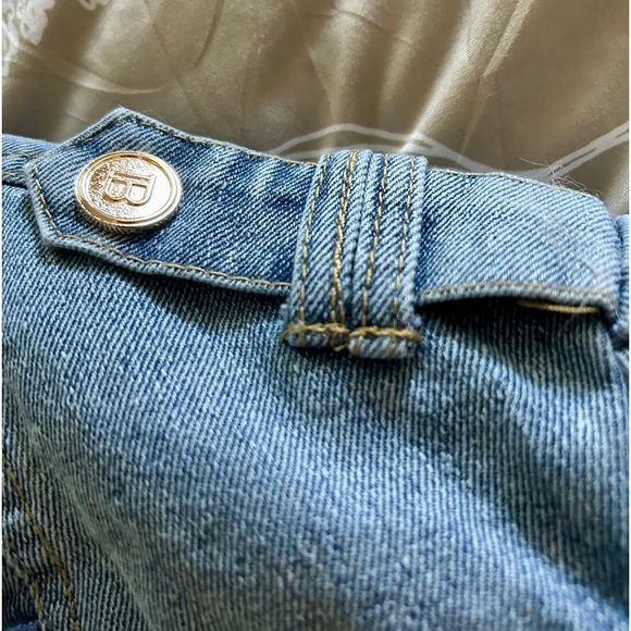 NWT Bellezza Republic Short Denim Jacket, Faux fur, L, with original package - Picture 12 of 15